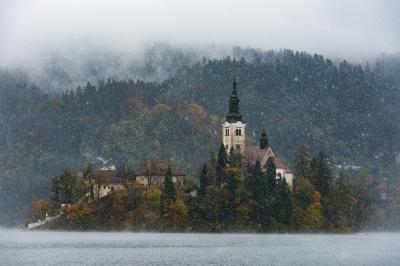 photography locations in Radovljica - Mlino Lake View 