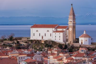 pictures of Slovenia - Piran Elevated View