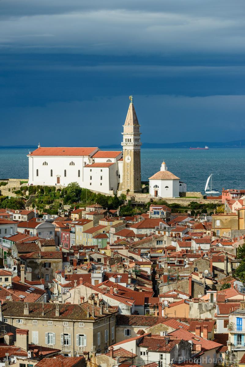 Image of Piran Elevated View by Luka Esenko